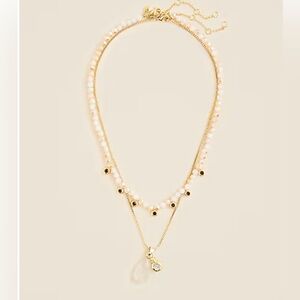 J.Crew Crystal & Stone Necklaces Set – Ivory Lace – NWT